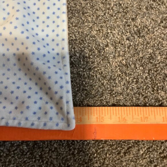 Crevent Baby Lovey Blanket Puppy Plush Head Knot Tails Star Pattern 14"x14" - Picture 11 of 11